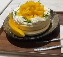Mango Cheese Custard Souffle