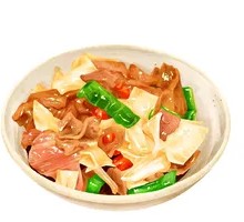 Black Pepper Beef Stir-fried Yunnan Rice Noodles