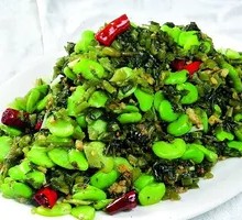 雪菜蚕豆米