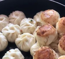 Pan-Fried Bao, Jiao, and Egg Wine