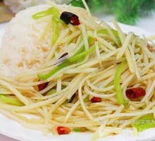 Spicy and Sour Potato Noodles with Rice
