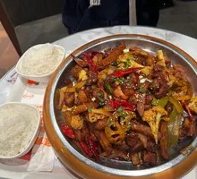 Dry Pot Pork Ribs and Chicken