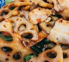 Braised Lotus Root with Stir-fried Pork