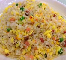 Ham Corn Pea Egg Fried Rice