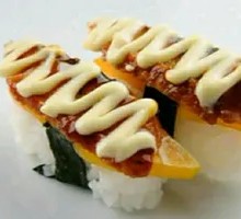 Eel and Mango Hand Roll Sushi