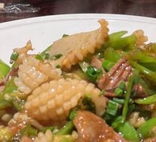 Squid and Pig Kidney Stir-fry