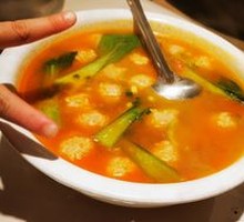 Tomato and Dumpling Soup