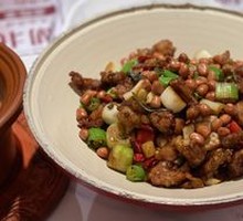 Pickled Lotus Root Stir-Fried with Orange Chicken