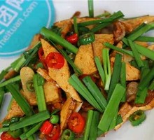 Leek and Tofu Cubes
