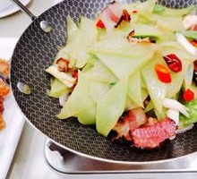 Dry Pot Lettuce Slices with Sweet Soy Sauce