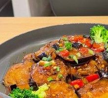 Mushroom Sauce Braised Eggplant