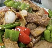 Green Pepper Stir-fried Pork Kidney