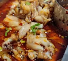 Spicy Bullfrog and Shrimp Hot Pot