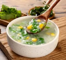Vegetable Corn Pork Porridge