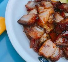 Char Siu and Roast Goose Rice Combo