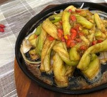 Salted Eggplant with Salted Egg Yolk