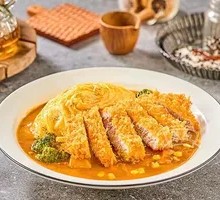 Thick Pork Cutlet Curry Omelette Rice