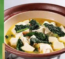 Wrinkled Cabbage Stewed with Hand-Milled Tofu