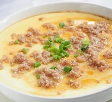 Minced Pork Steamed Egg