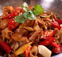 Spicy Pork Intestines Stir-fry