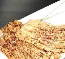 Aluminum-Wrapped Enoki Mushrooms