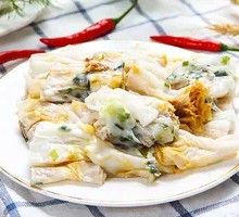 Century Egg and Pork Rice Noodle Roll