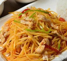 Potato Shredded Pork Rice Bowl