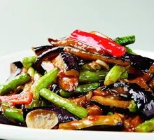Eggplant and Green Bean Stir-Fry
