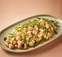 Fresh Pepper Button Mushroom Pork Belly