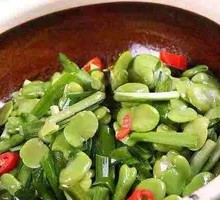 Fava Bean and Egg Stir-fry