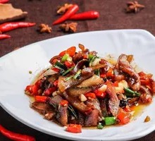 Stir-fried腊Pork Face