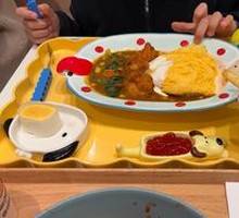 Fried Shrimp Cutlet Curry Omelette Rice