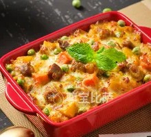 Curry Beef Rice Bake