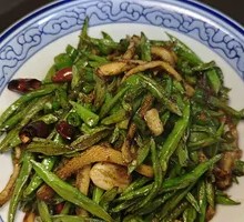 Stir-Fried String Beans with Beef Tripe