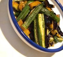 Eggplant and Okra Stir-fry