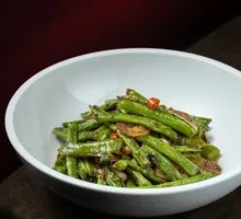 Mashed Chili and Green Beans