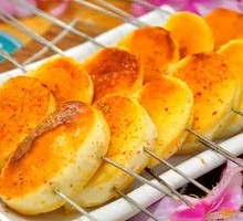 Grilled Creamy Steamed Bun Slices