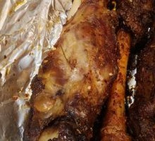 Charcoal-Grilled Lamb Shank