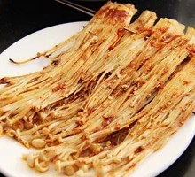 Grilled Enoki Mushrooms