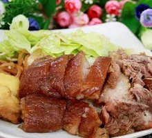 Pork Trotter and Roast Duck Rice