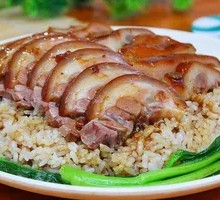 Pork Trotter and Char Siu Rice