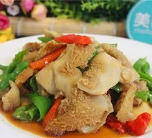 Green Pepper Beef Tripe
