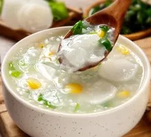 Yam Corn Vegetable Porridge