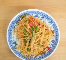 Spicy and Sour Potato Rice Bowl