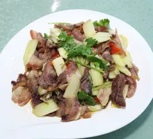 Pork head meat with cucumber