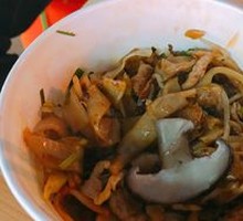 Egg, Pork and Liver Stir-fried Noodles