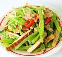 Celery Tofu Shredded Pork Rice Bowl