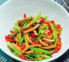 Celery and Tofu Shreds with Pork