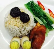 Pork trotter rice