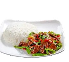 Stir-Fried Pork Liver Rice